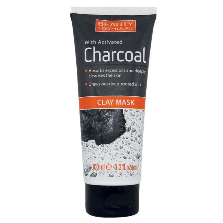 Beauty Formulas Charcoal Clay Mask Μάσκα προσώπου με ενεργό άνθρακα