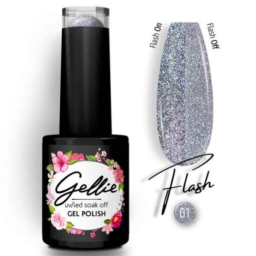 Gellie Ημιμόνιμο Βερνίκι Flash 01 10ml