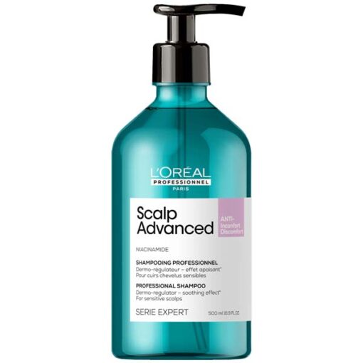 Loreal Professionnel Scalp Advanced Anti-Discomfort Shampoo Σαμπουάν Για Ευαίσθητο Τριχωτό και Ξηροδερμία 500ml