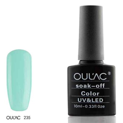 OULAC Ημιμόνιμο Βερνίκι Soak Off UV & LED No 235 10ml