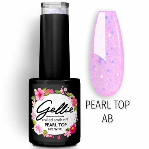 Gellie Ημιμόνιμο Pearl Top Coat AB No Wipe 10ml