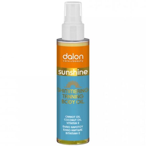 Dalon Sunshine Shimmering Tanning Body Oil Ιριδίζον Λάδι Μαυρίσματος Σώματος 100ml