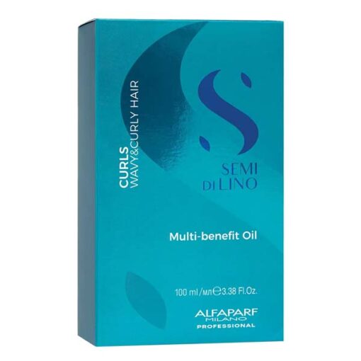 Alfaparf Semi Di Lino Curls Multi-Benefit Oil 100ml - Image 2