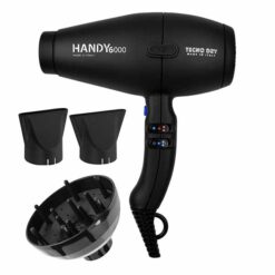 Tecno Dry Επαγγελματικό Σεσουάρ Handy 6000 Superpower Black 2500W