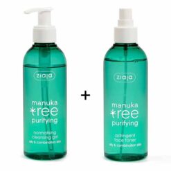 Ziaja Manuka Tree Purifying Cleansing Gel 200ml + Face Toner 200ml