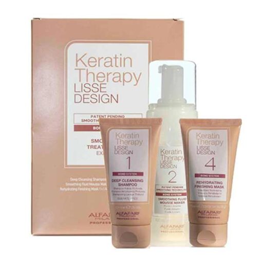 Alfaparf Lisse Design Keratin Therapy Smoothing Treatment Kit (Shampoo 40ml και Mousse 100ml και Mask 40ml)