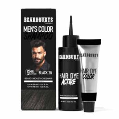 Beardburys Color Shampoo 2N Μαύρο - Ανδρικό χρωμοσαμπουάν για φυσικό αποτέλεσμα