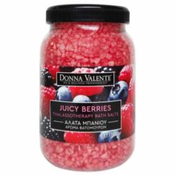 Donna Valente Thalassotherapy Bath Salts Juicy Berries Άλατα Μπάνιου Άρωμα Βατόμουρων 1100gr