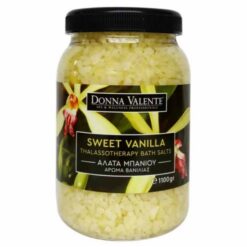 Donna Valente Thalassotherapy Bath Salts Sweet Vanilla Άλατα Μπάνιου Άρωμα Βανίλιας 1100gr