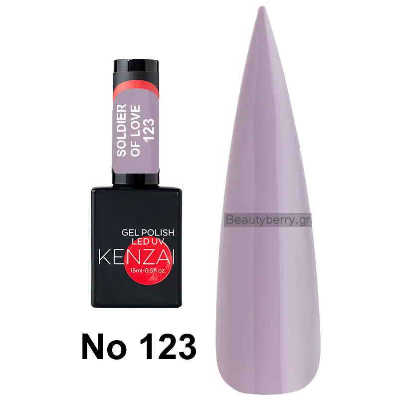 Kenzai UV Gel Nail Polish No 123 Soldier Of Love 15ml