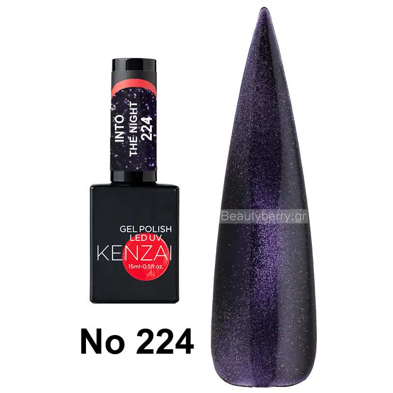 Kenzai UV Gel Nail Polish No 224 Into The Night 15ml
