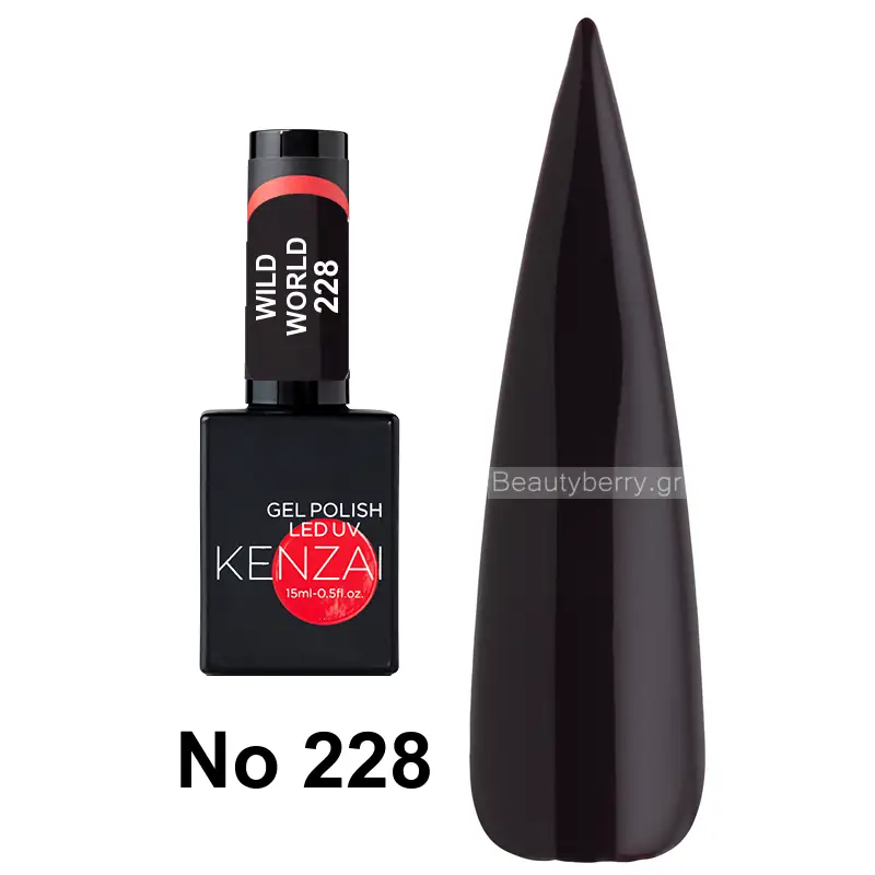 Kenzai UV Gel Nail Polish No 228 Wild World 15ml