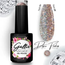 Gellie Ημιμόνιμο Βερνίκι Disco Flakes 02 10ml