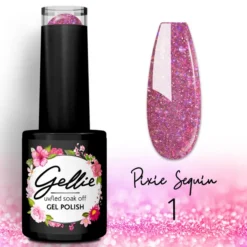 Gellie Ημιμόνιμο Βερνίκι Pixie Sequin 01 10ml