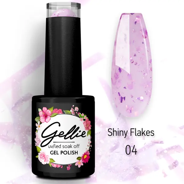 Gellie Ημιμόνιμο Βερνίκι Shiny Flakes 04 10ml