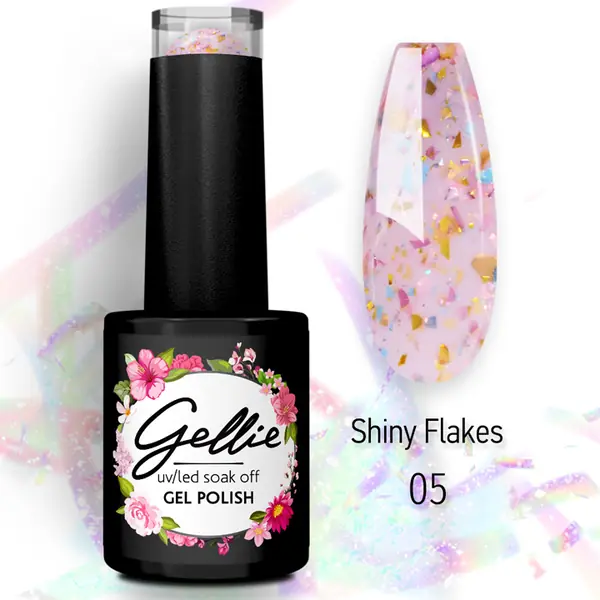 Gellie Ημιμόνιμο Βερνίκι Shiny Flakes 05 10ml