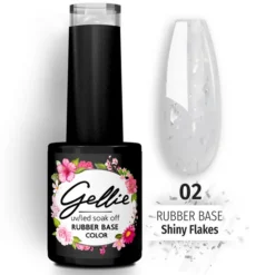 Gellie Rubber Base Shiny Flakes 02