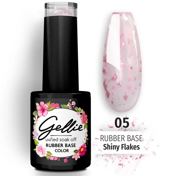 Gellie Rubber Base Shiny Flakes 05