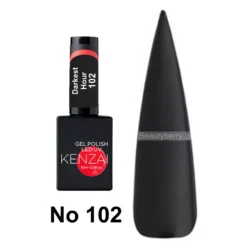 Kenzai UV Gel Nail Polish No 102 Darkest Hour 15ml