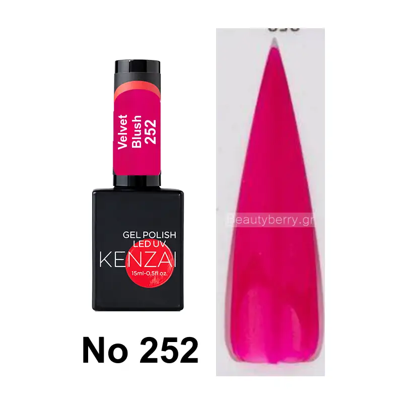 Kenzai UV Gel Nail Polish No 252 Velvet Blush 15ml
