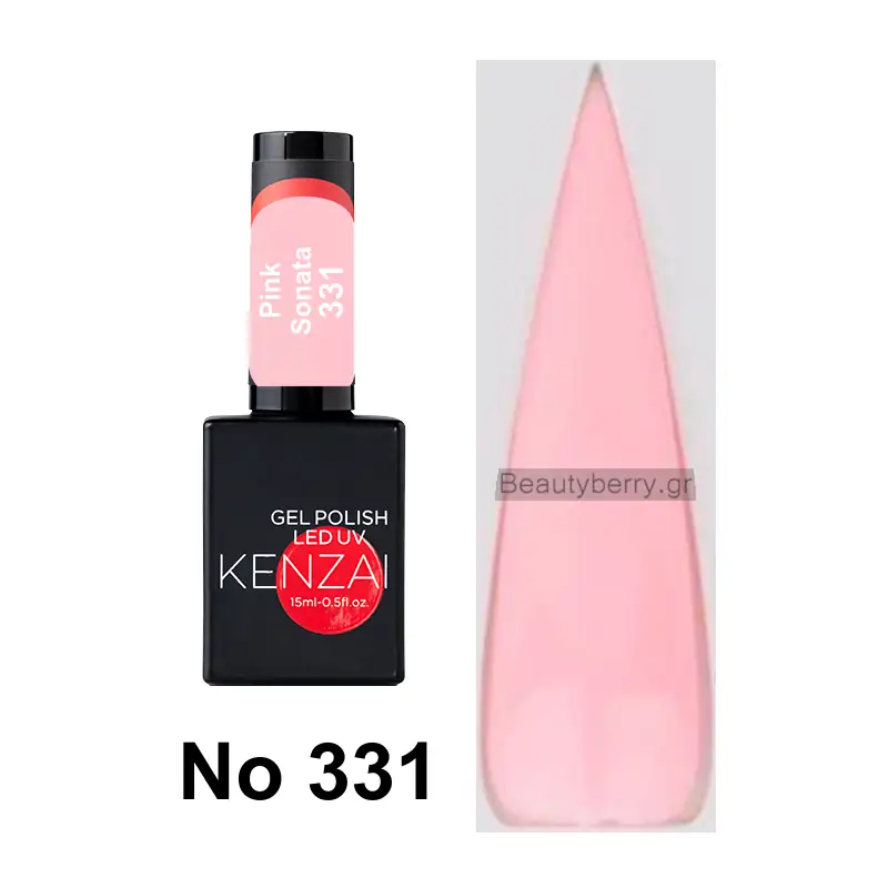 Kenzai UV Gel Nail Polish No 331 Pink Sonata 15ml