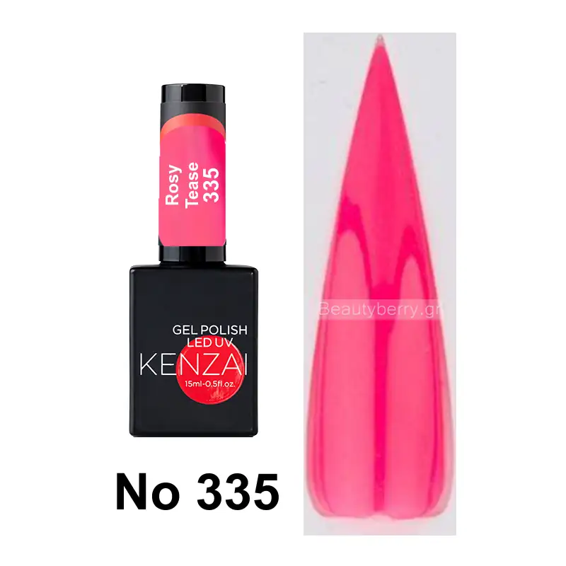 Kenzai UV Gel Nail Polish No 335 Rosy Tease 15ml