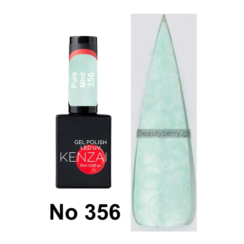 Kenzai UV Gel Nail Polish No 356 Pure Mint 15ml