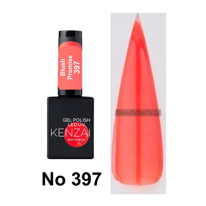 Kenzai UV Gel Nail Polish No 397 Blush Promise 15ml