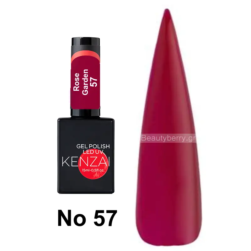 Kenzai UV Gel Nail Polish No 57 Rose Garden 15ml
