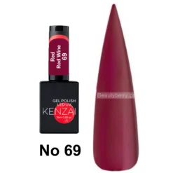 Kenzai UV Gel Nail Polish No 69 Red Red Wine 15ml
